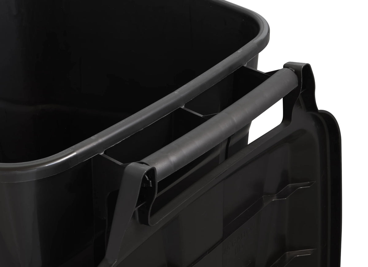 45 Gallon Black Wheeled Plastic Garbage Can H96877