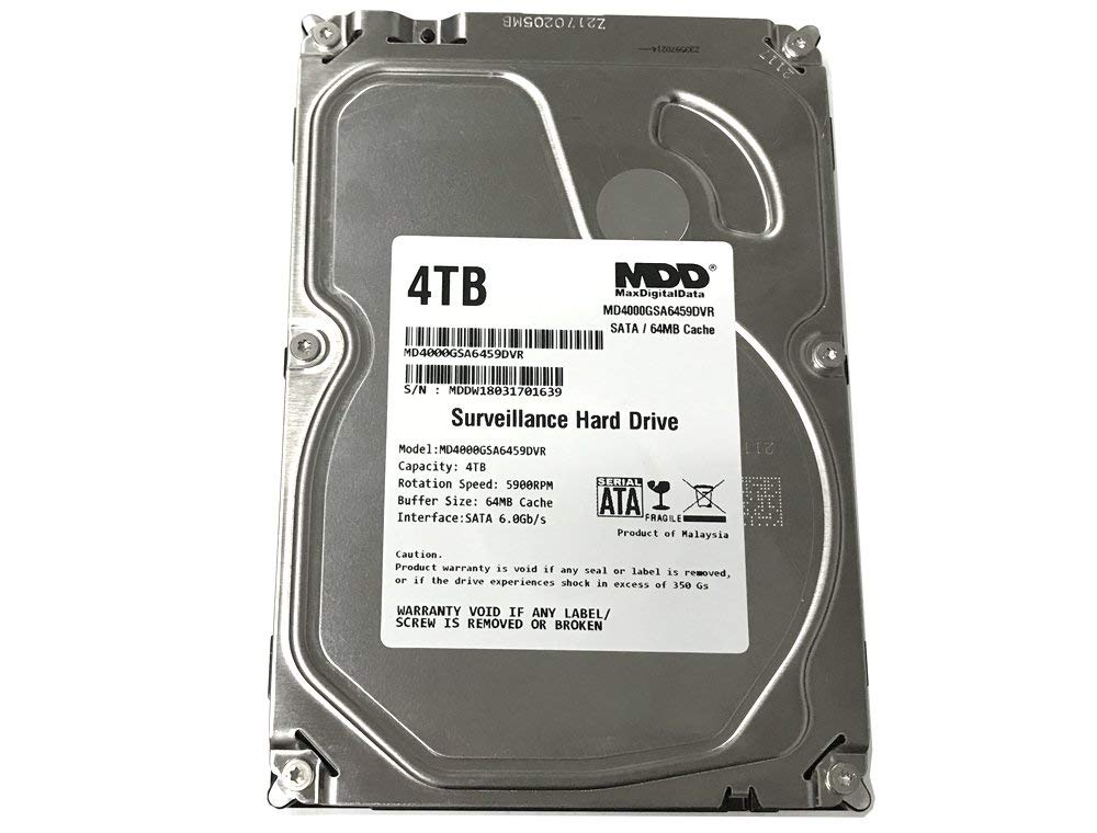 4TB 64MB Cache 5900PM SATA 6Gbps 3.5-inch Internal Surveillance Hard Drive B480474