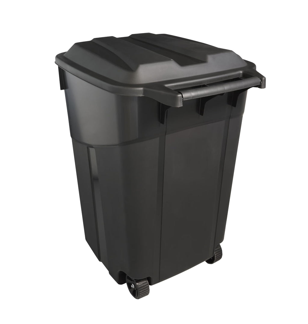 45 Gallon Black Wheeled Plastic Garbage Can H96877
