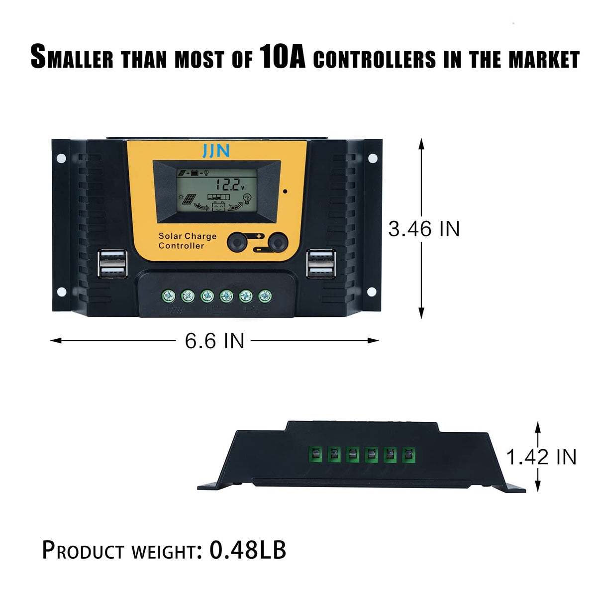 300 Watt 12 Volt Monocrystalline Solar Panel Kit with 40A PWM Charge Controller B60040