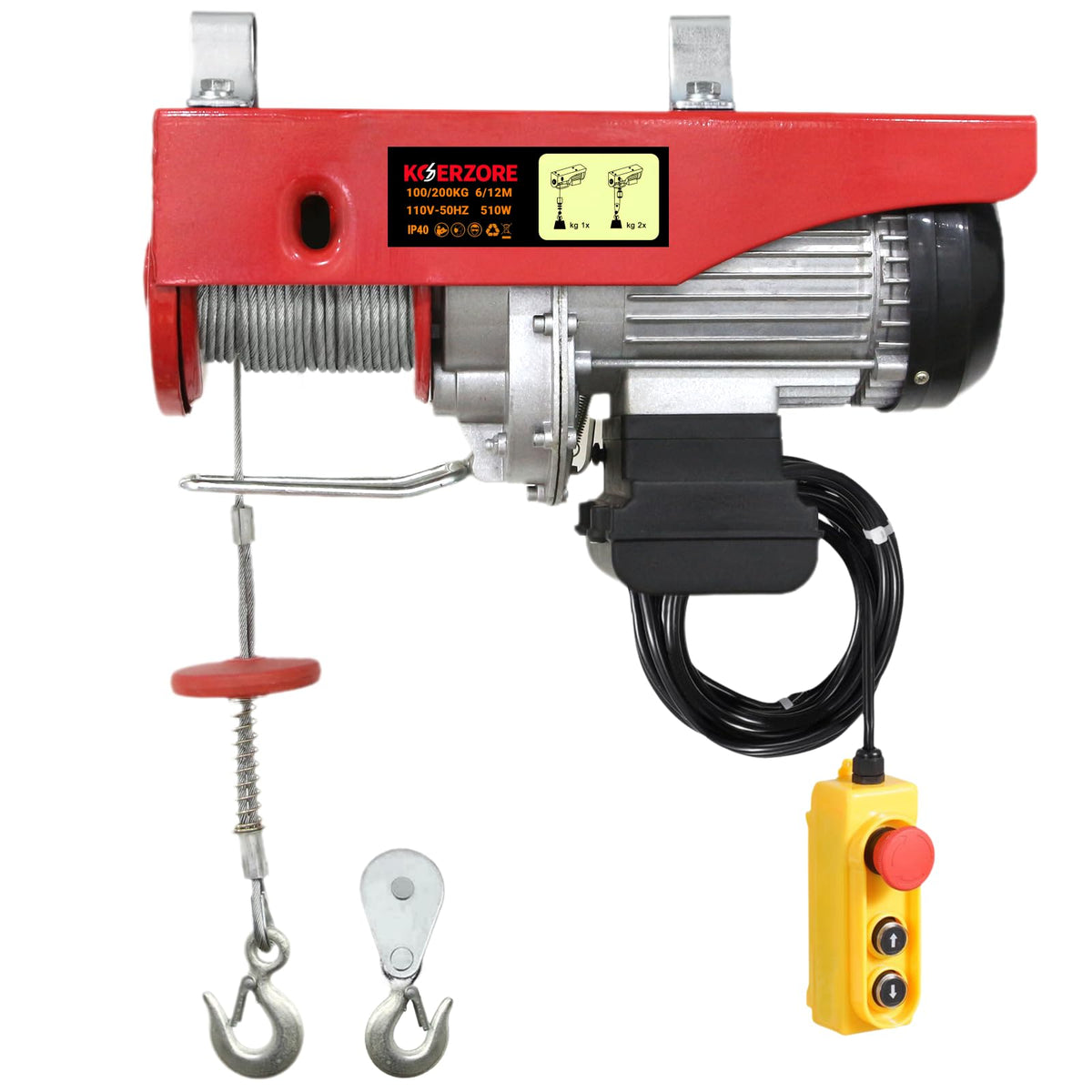 440 Lbs Electric Hoist Winch J3122