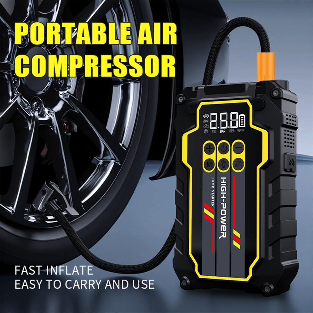 4000A 12V Portable Jump Starter with Air Compressor C280