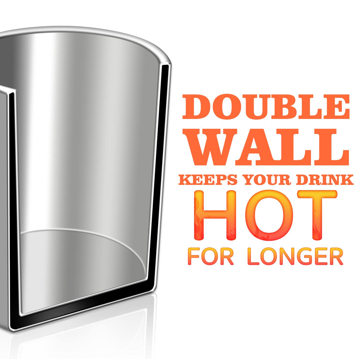 2 Pcs 16.9oz Stainless Steel Double Wall Vacuum Insulated Mug S30502