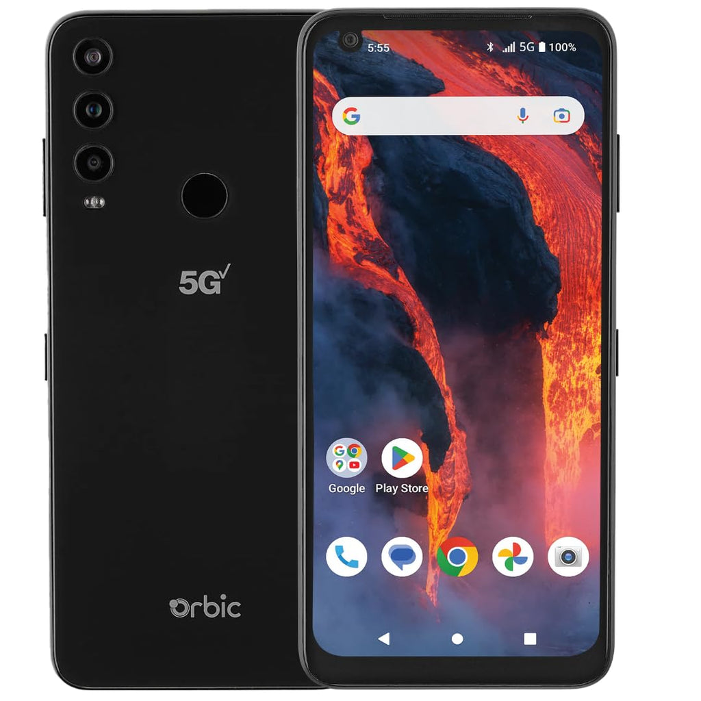5G Smartphone 64GB 6GB 6.78" HD+ 48MP Triple Camera Black X2534