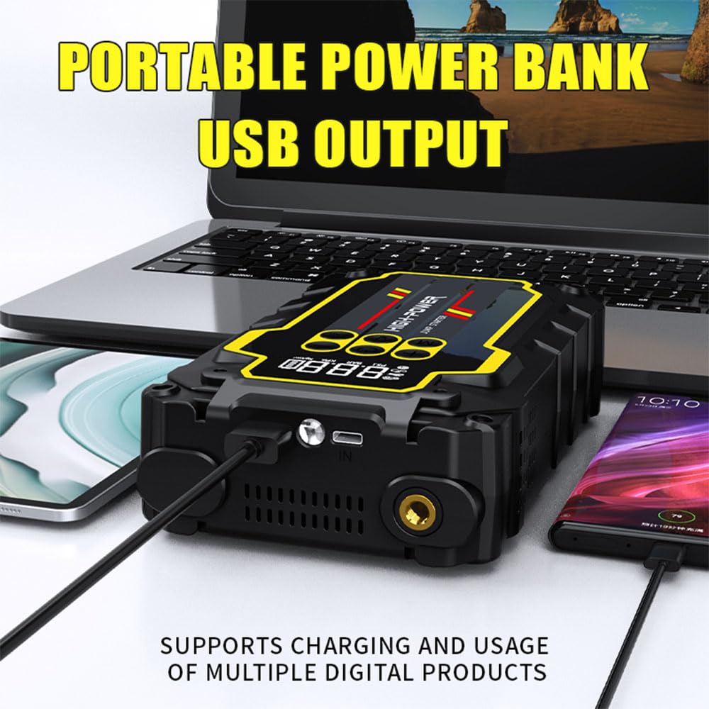 4000A 12V Portable Jump Starter with Air Compressor C280