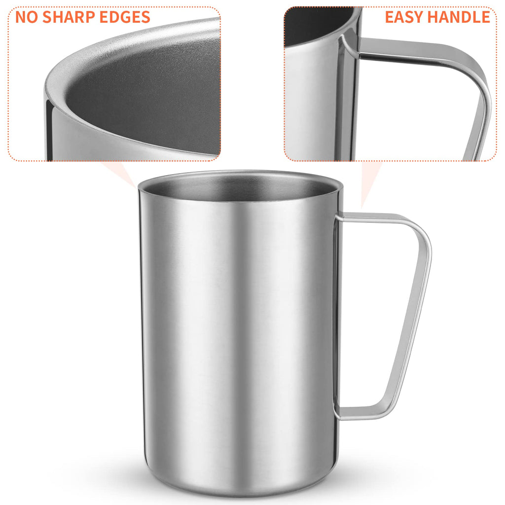 2 Pcs 16.9oz Stainless Steel Double Wall Vacuum Insulated Mug S30502