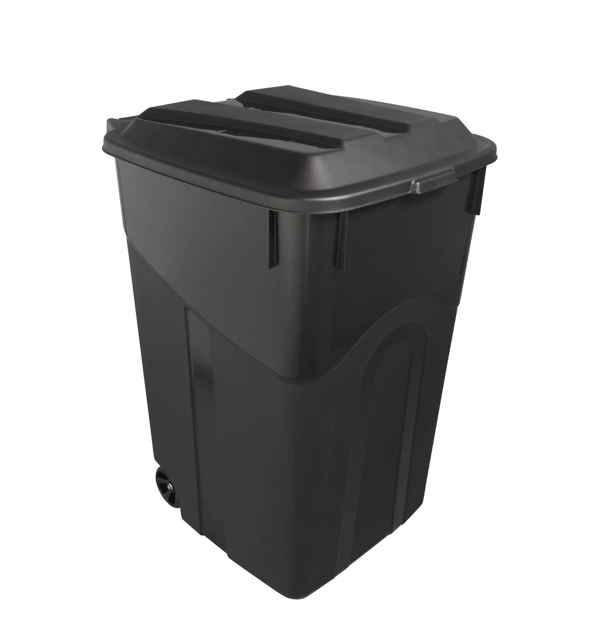 45 Gallon Black Wheeled Plastic Garbage Can H96877