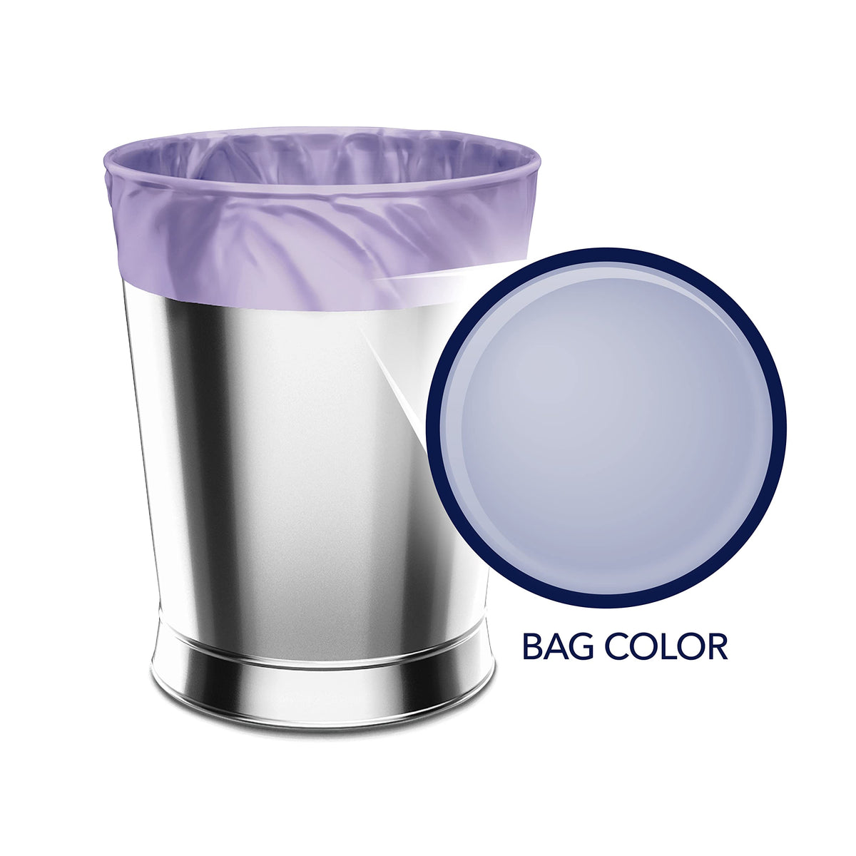 4 Gallon Drawstring Trash Bags 480 Bags Lavender O62448
