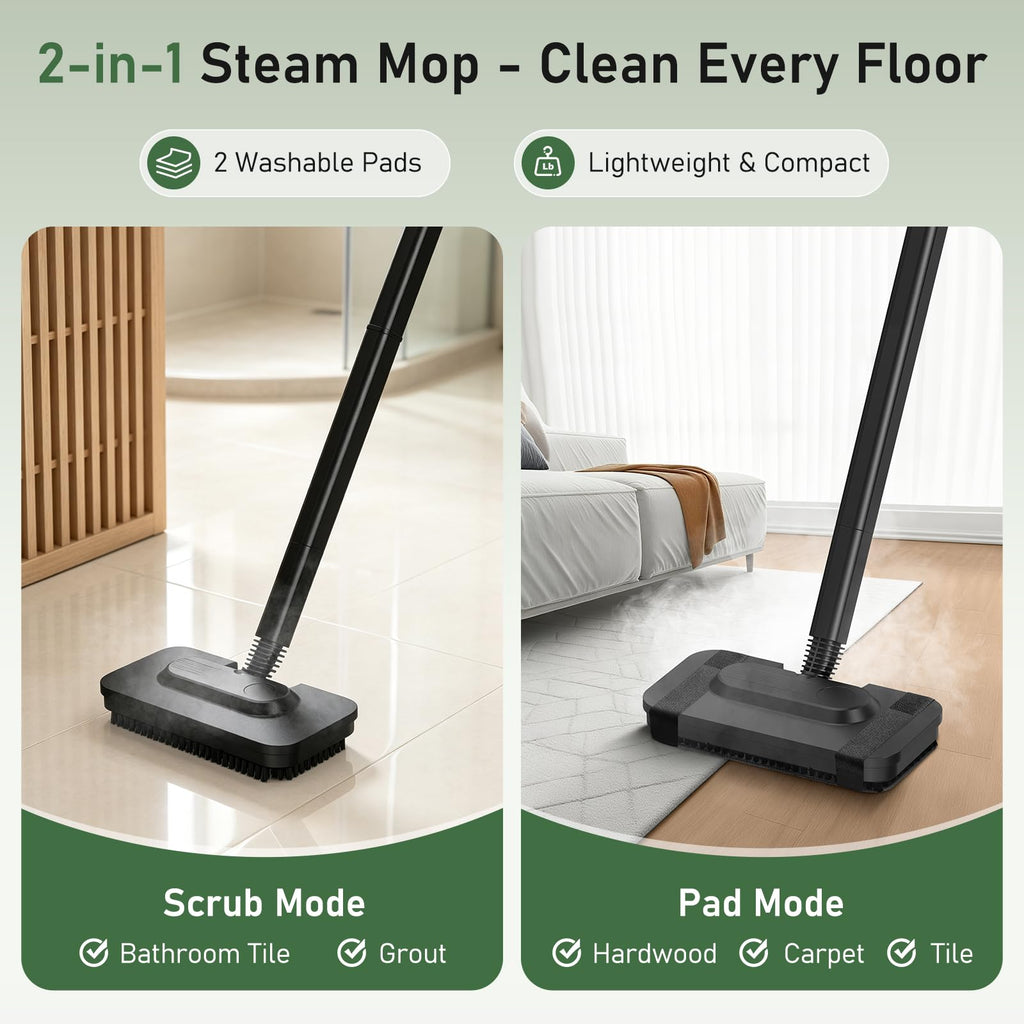 14 IN 1 Steam Cleaner Mop, Handheld Steamer, 1.6L Tank C805373