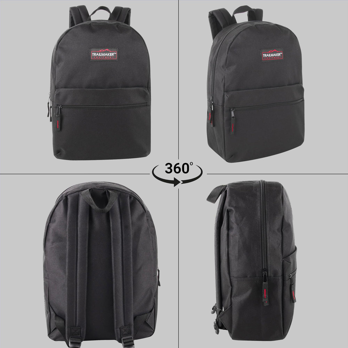 17 inch Backpacks with Adjustable Padded Straps N1016