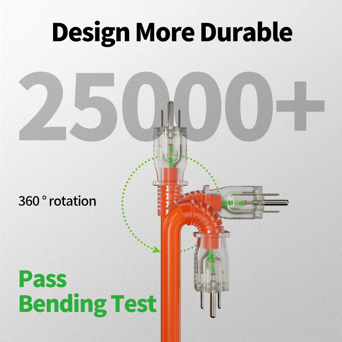 100 FT 12/3 Outdoor Extension Cord Waterproof U1927