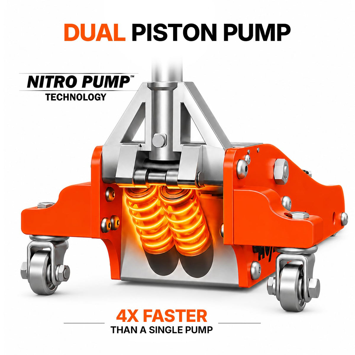 1.5 Ton Aluminum Steel Low Profile Hydraulic Floor Jack B912815