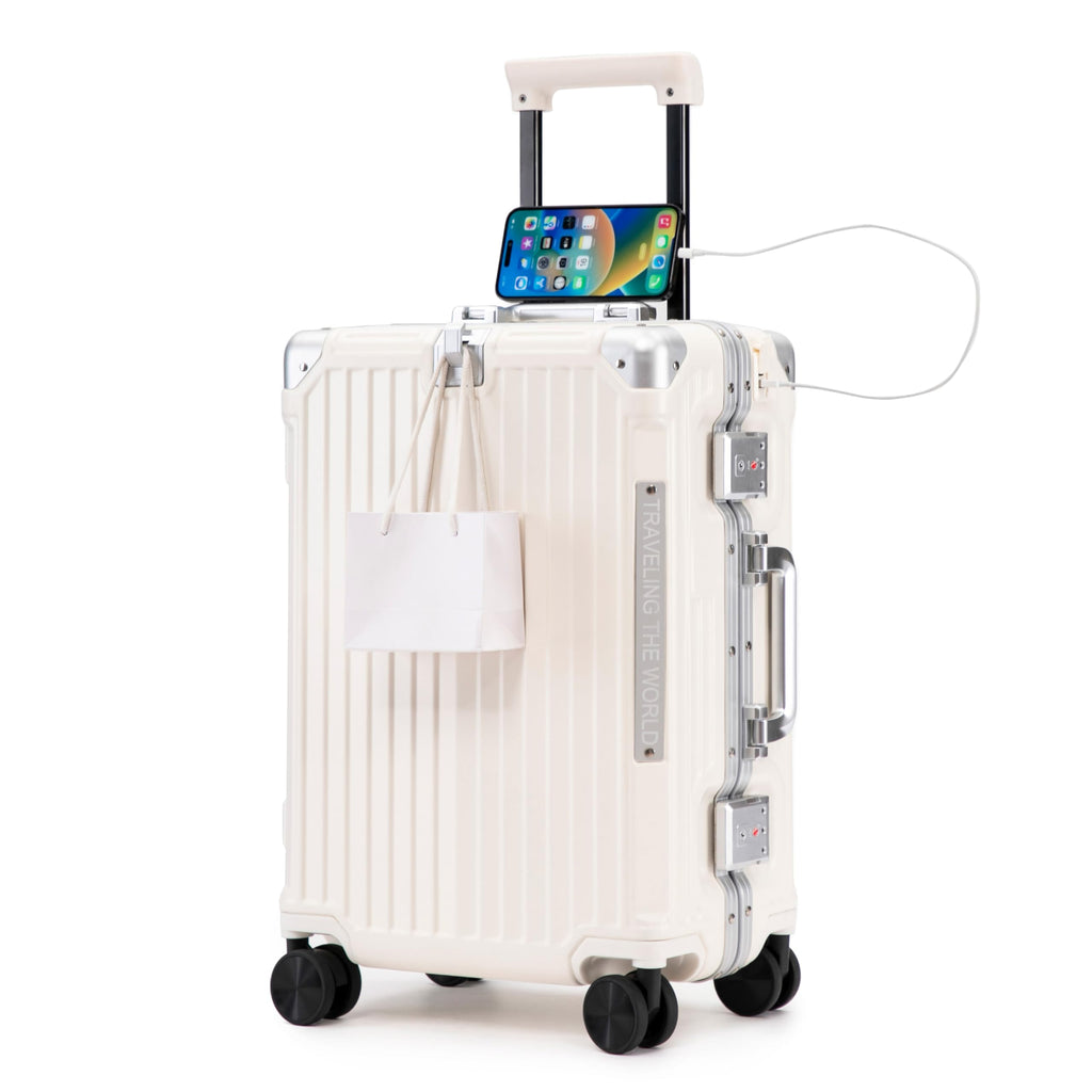 20 In Aluminum Frame ABS Hard Shell Carry On Luggage X748