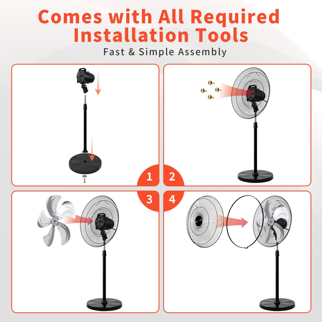 20 Inch Pedestal Fan E8842