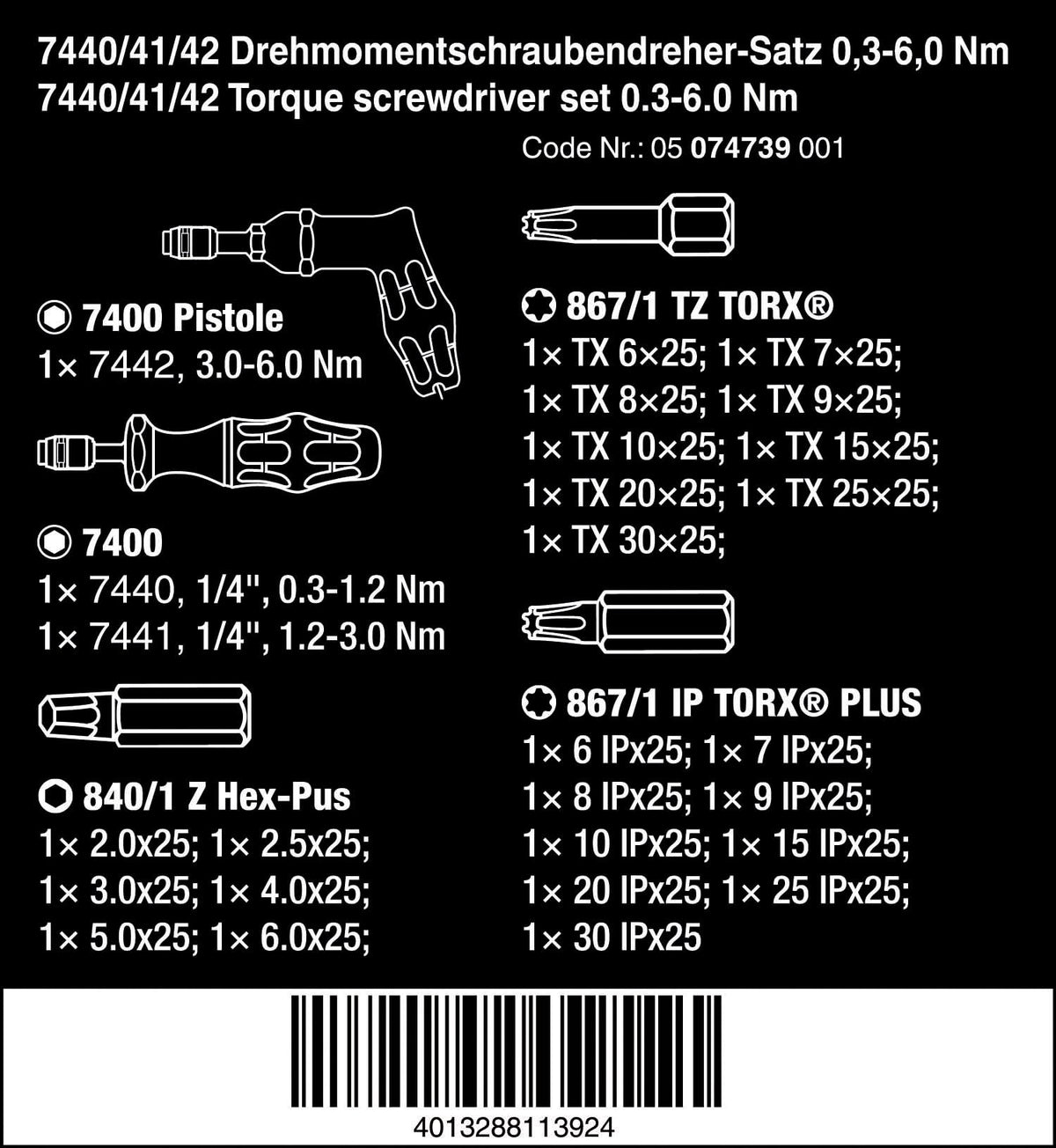 27 Pc Torque Screwdriver Set Z125
