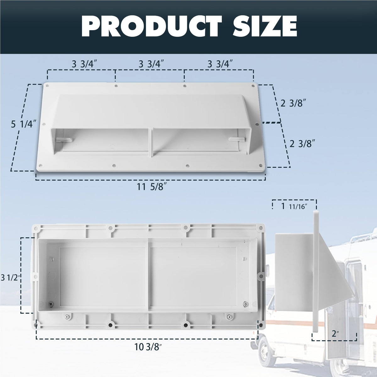 RV Range Hood Vent Cover B9510