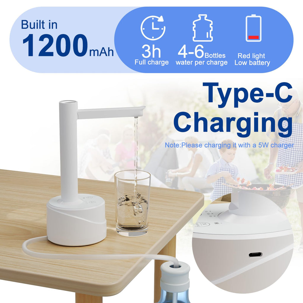 5 Gallon USB Type-C Electric Water Bottle Dispenser N355133