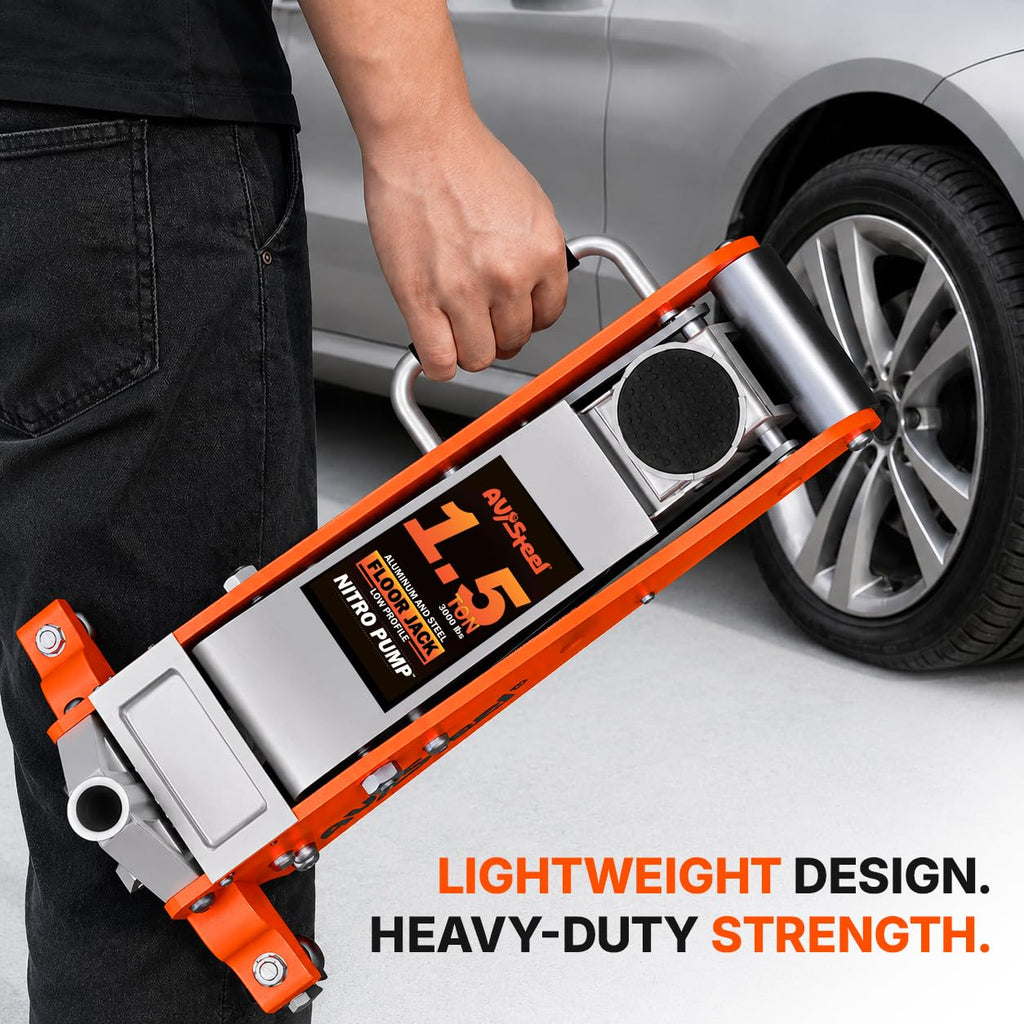 1.5 Ton Aluminum Steel Low Profile Hydraulic Floor Jack B912815