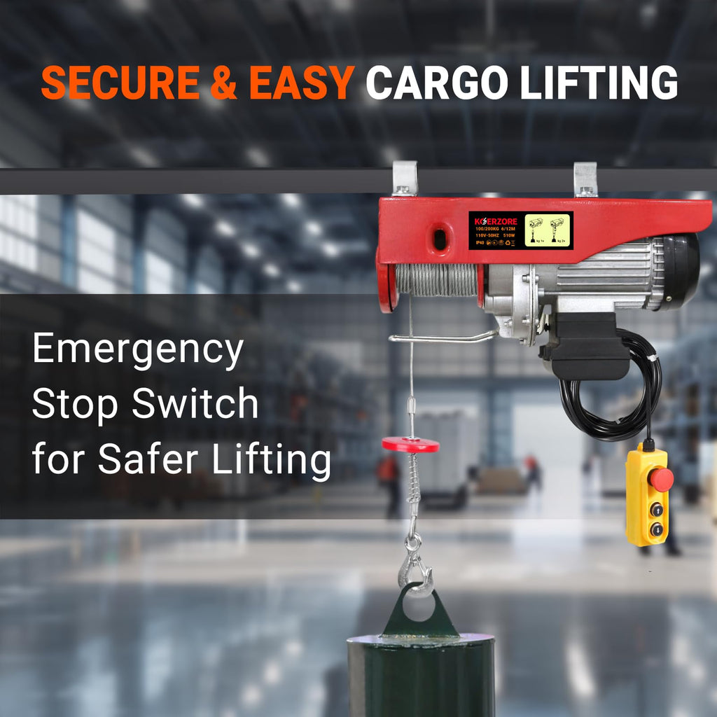 440 Lbs Electric Hoist Winch J3122