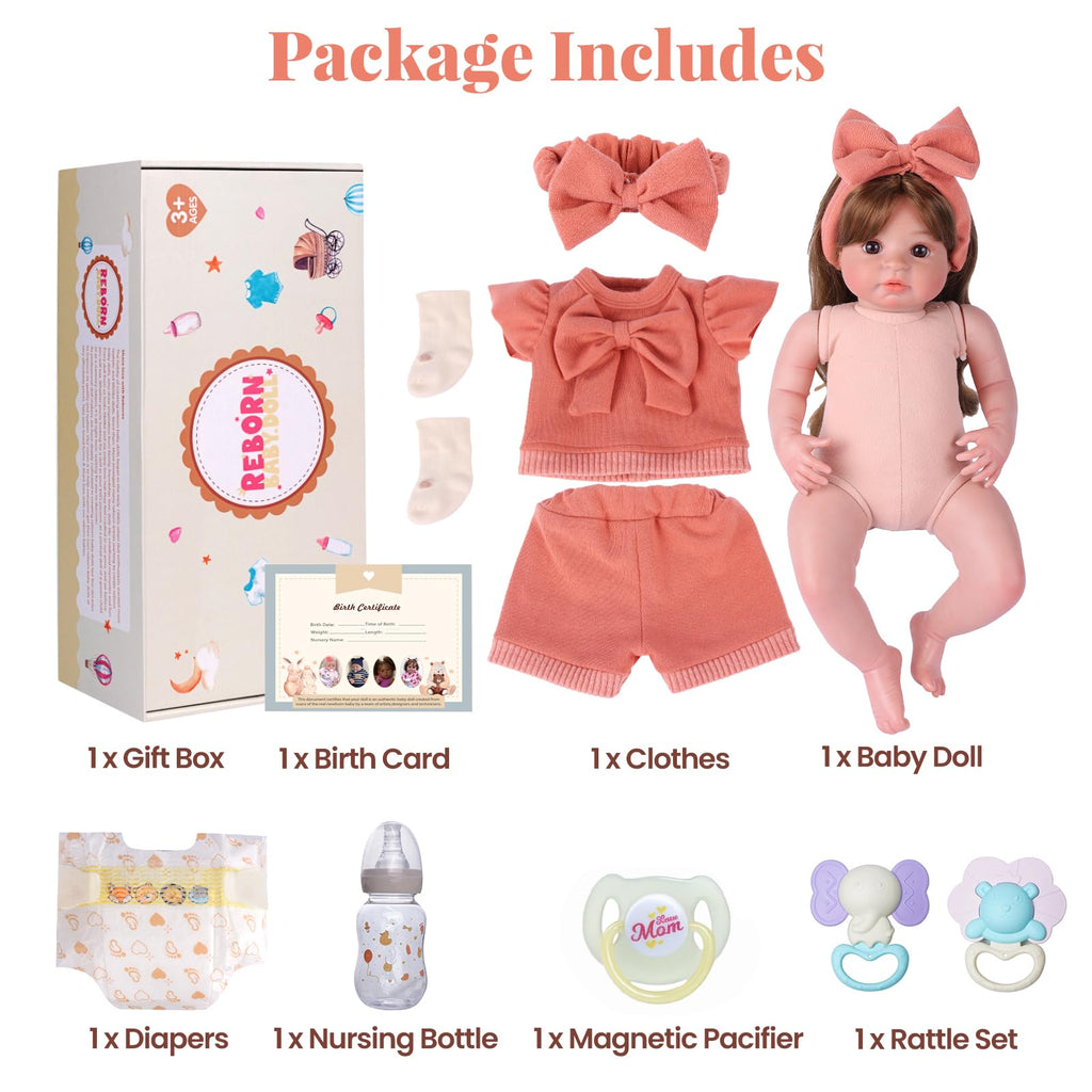 20 Inch Realistic Baby Doll T958