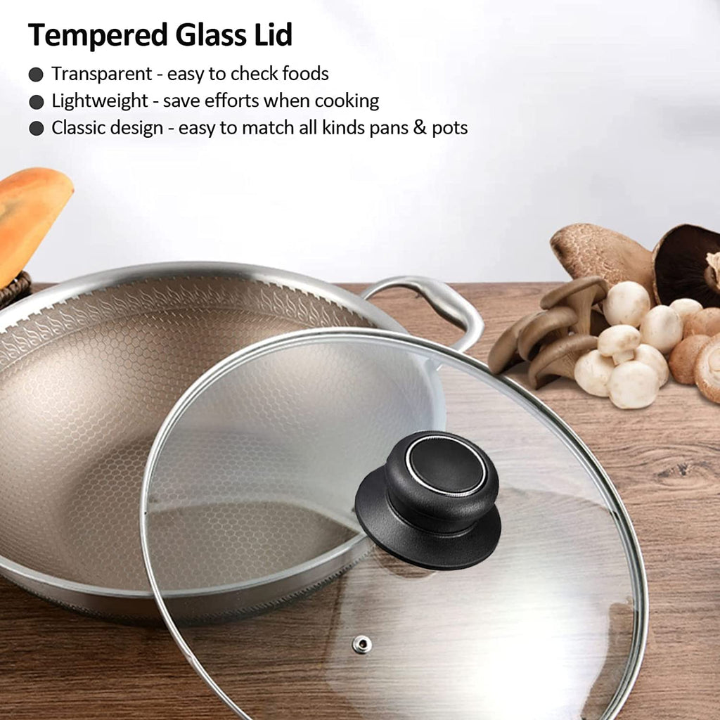 12 Inch Tempered Glass Pan Lid S858