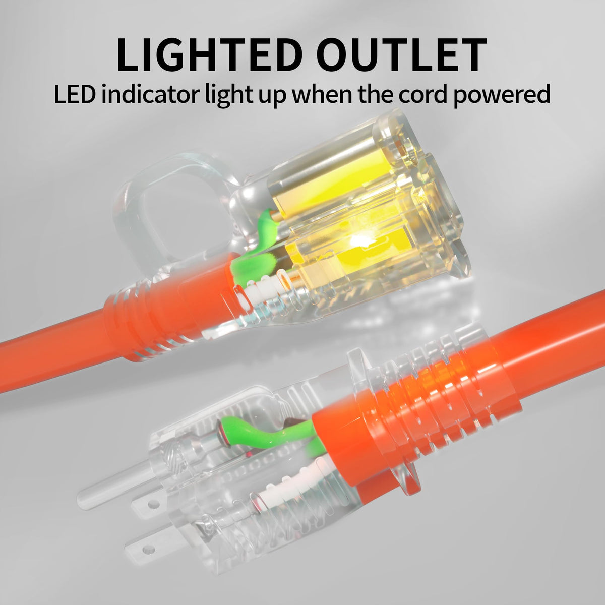 100 FT 12/3 Outdoor Extension Cord Waterproof U1927