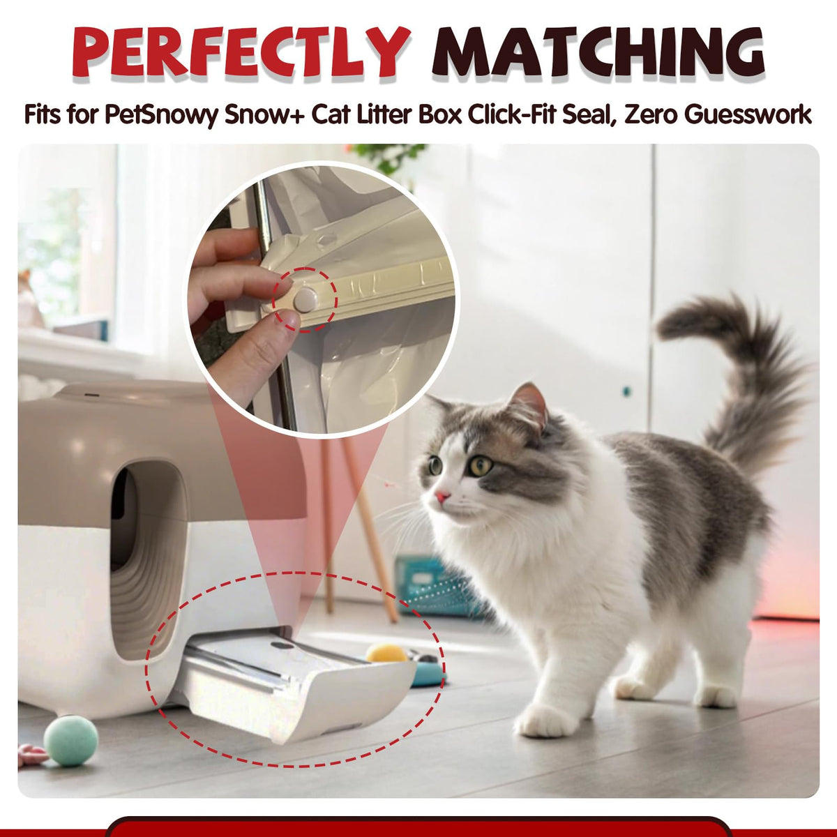 120 Pcs Self-Sealing Drawer Cat Litter Bags X8050