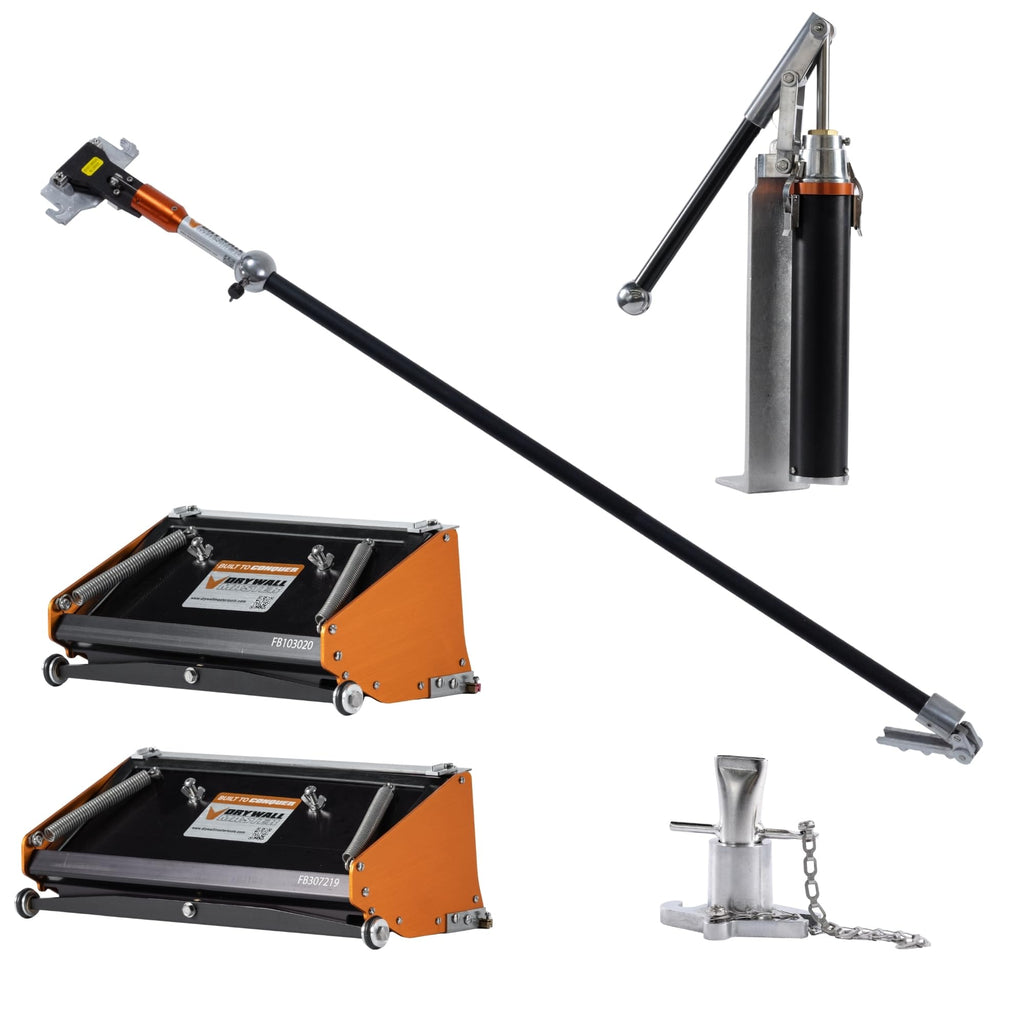 10" & 12" High Capacity Flat Box Set with Pump, Filler, and 42" 180 Sure-Stop Handle S902808