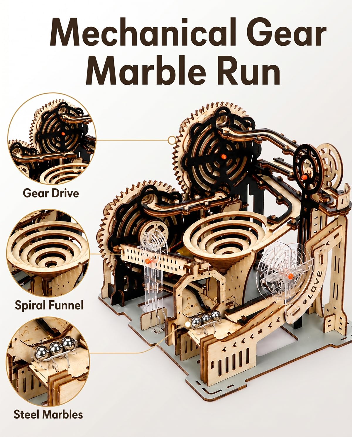 3D Wooden Puzzle Marble Run Model Kit G15522