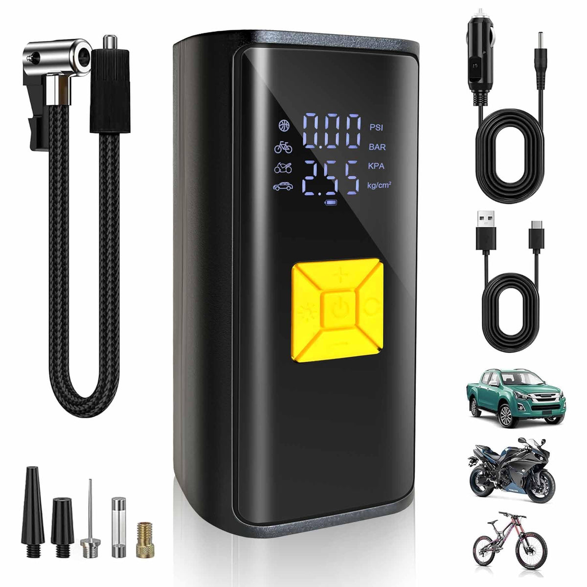 Portable Air Compressor 150 PSI Digital Tire Inflator Z543