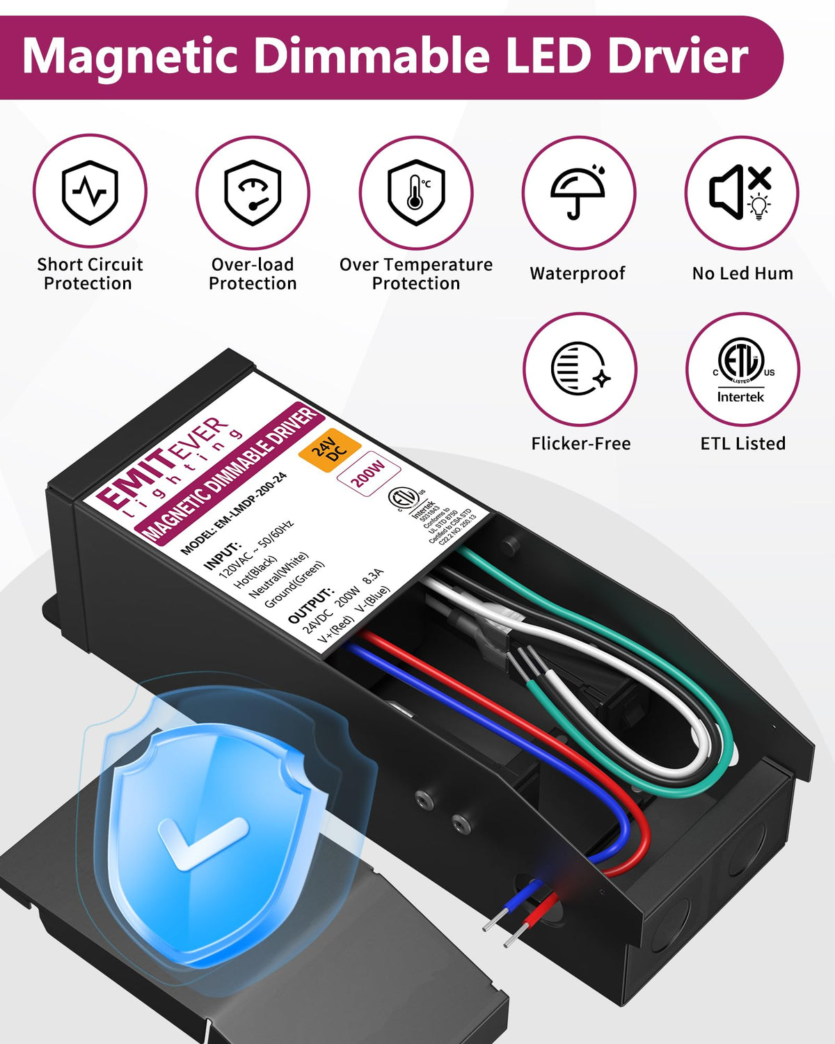 200W 24V Dimmable LED Driver Power Supply Z932