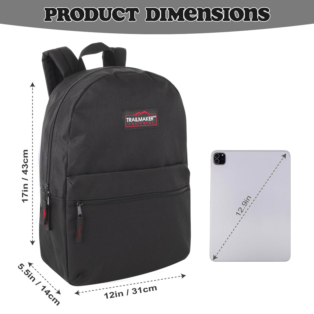 17 inch Backpacks with Adjustable Padded Straps N1016