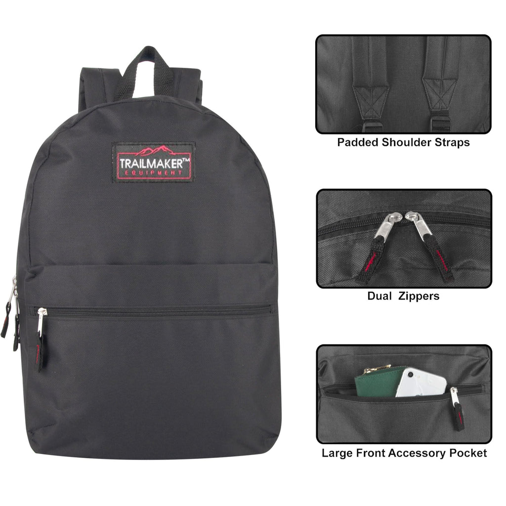 17 inch Backpacks with Adjustable Padded Straps N1016