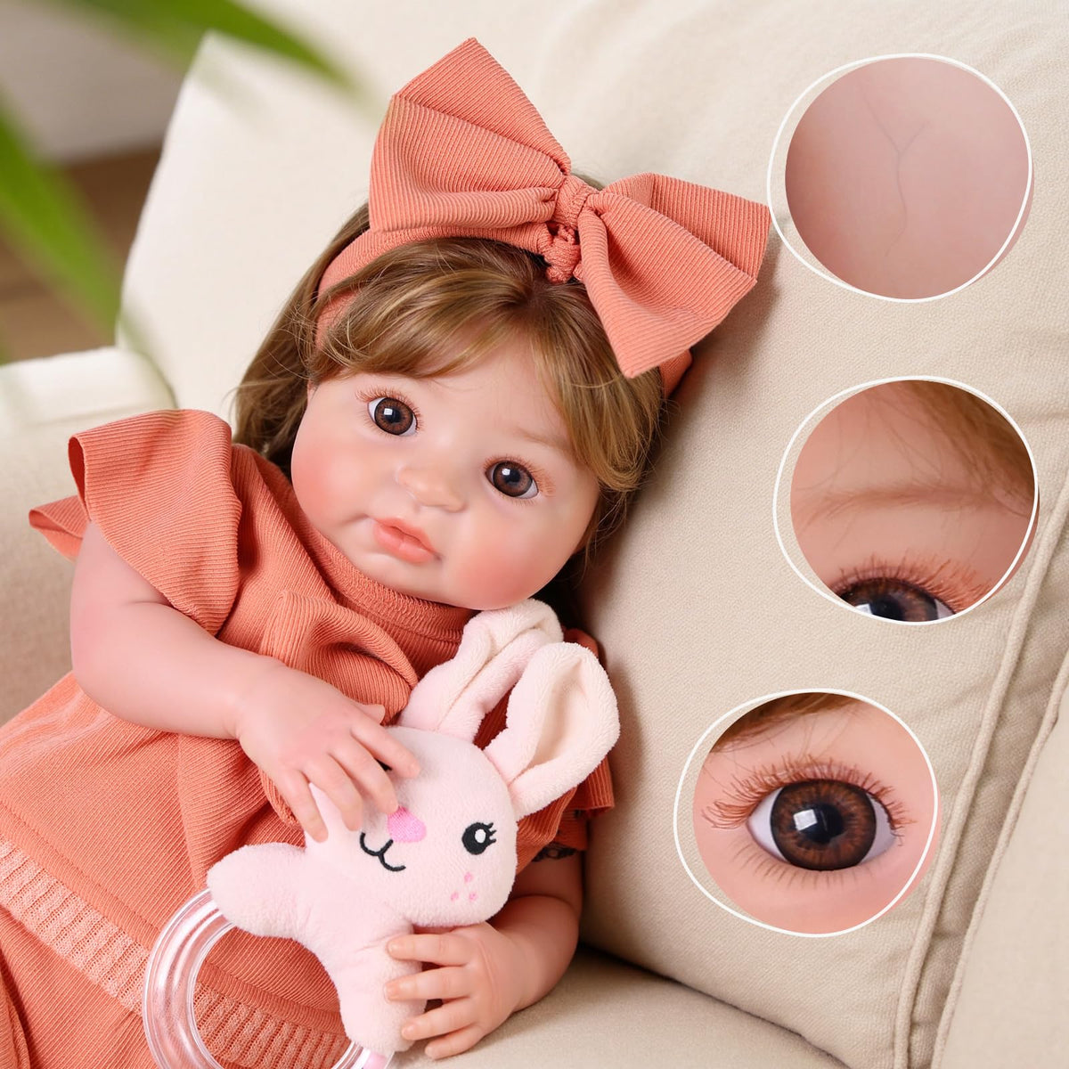 20 Inch Realistic Baby Doll T958