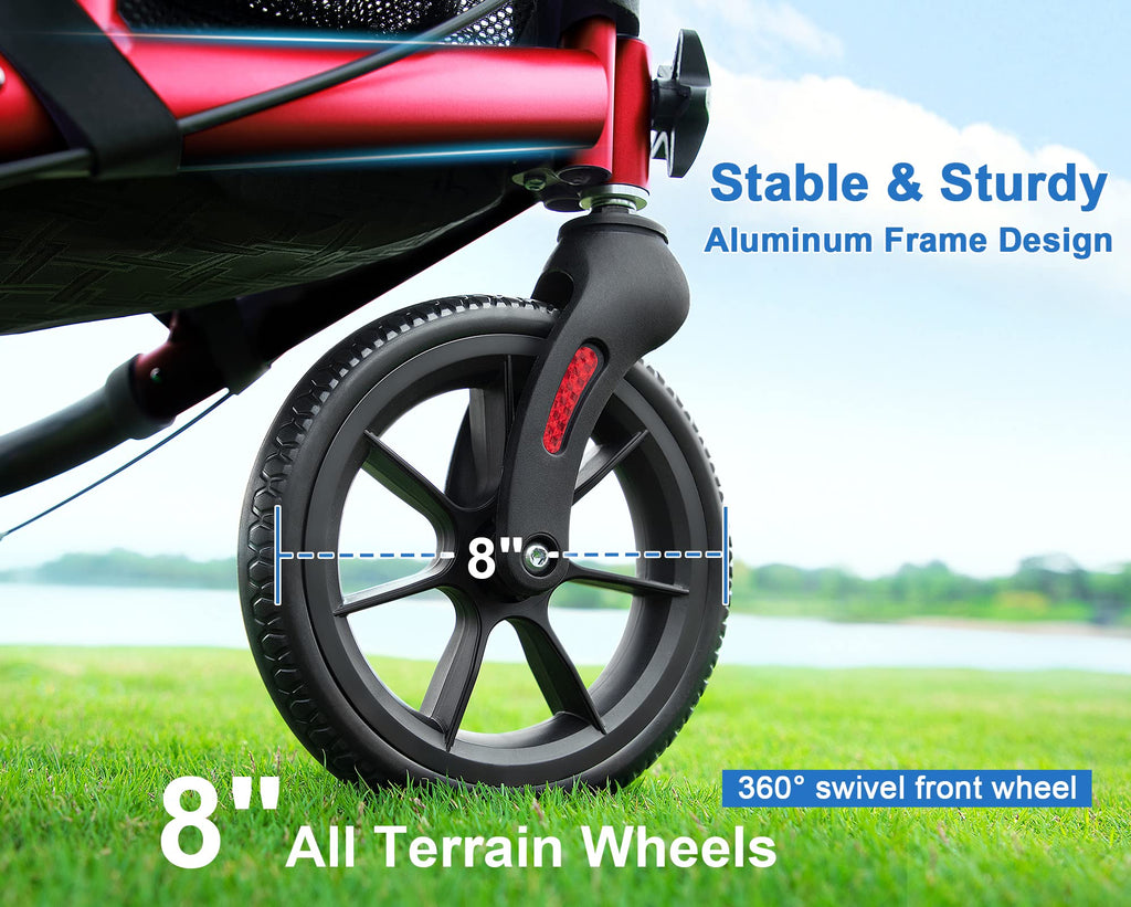 3 Wheel Rollator Walker with Seat V9994