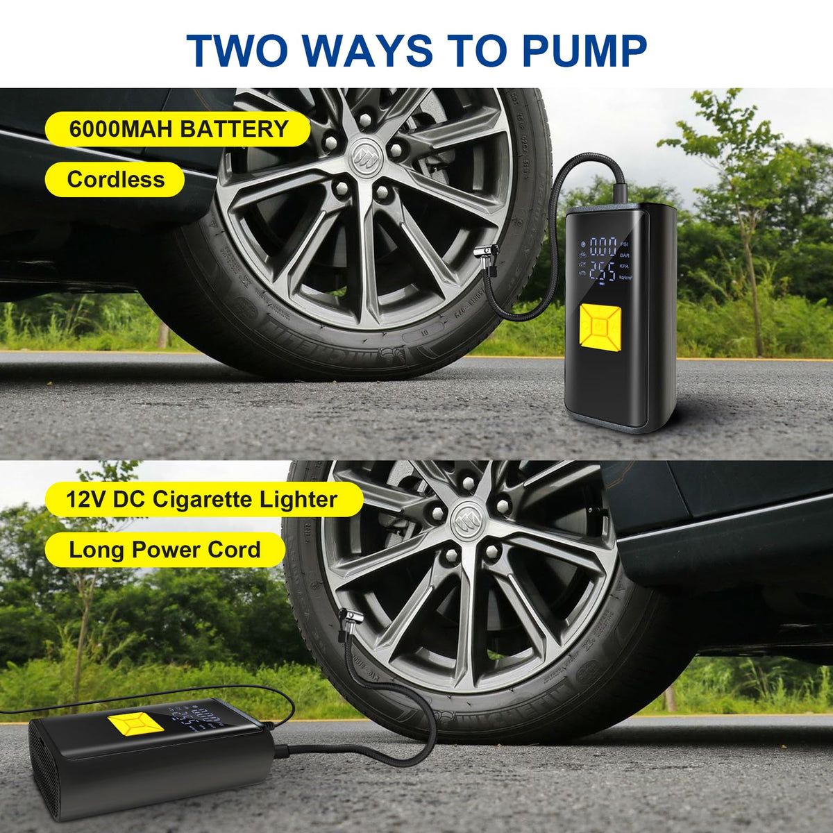 Portable Air Compressor 150 PSI Digital Tire Inflator Z543