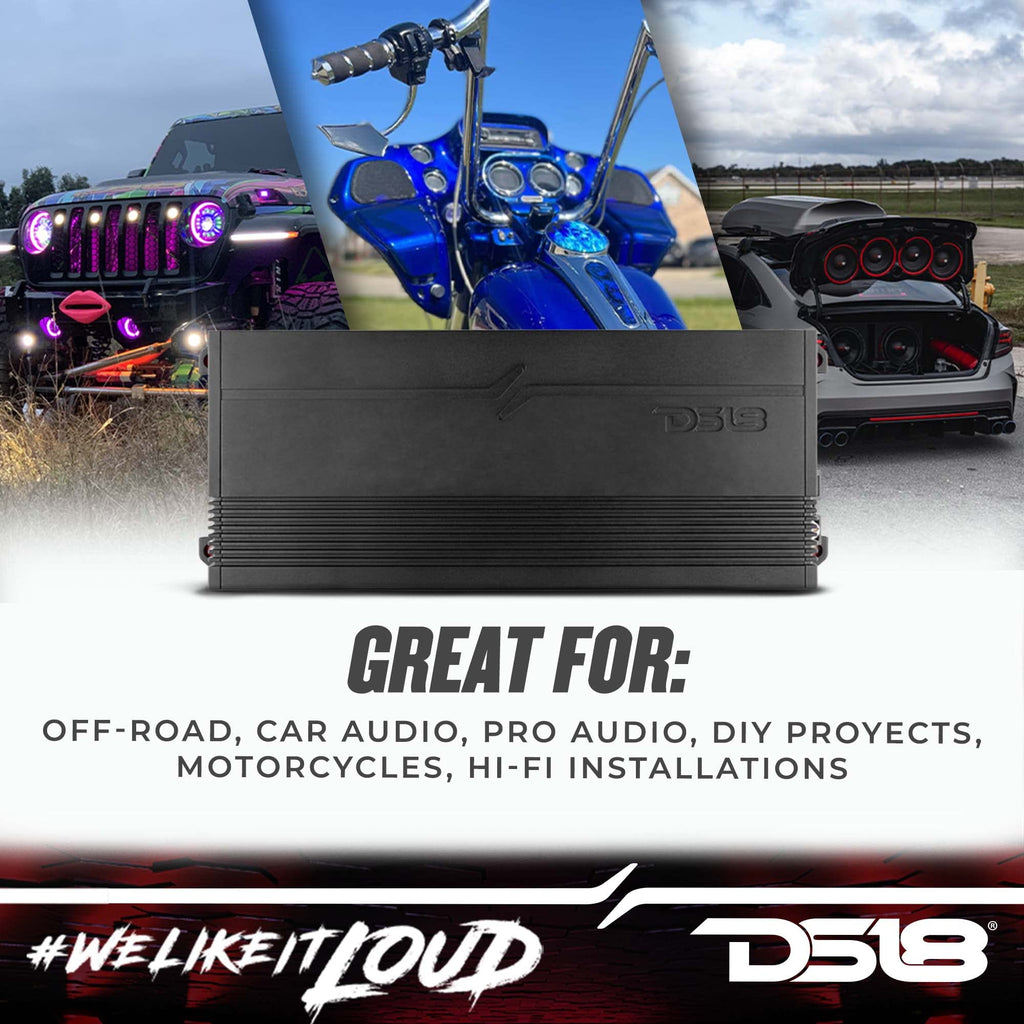 4-Channel Class D Car Audio Amplifier 3600 Watts V1422