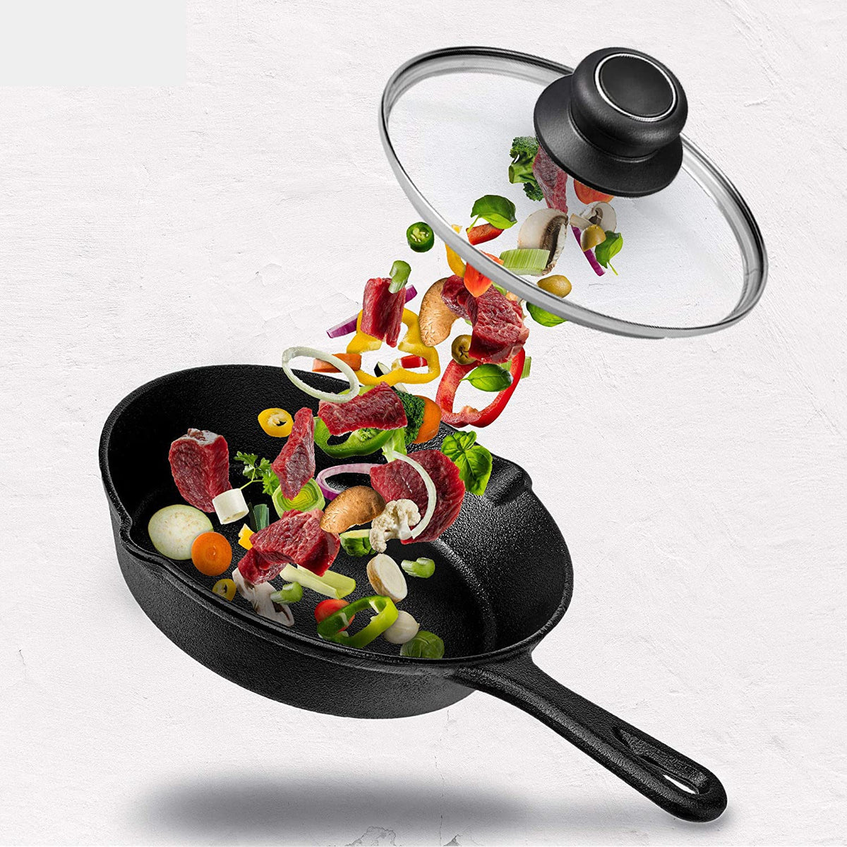 12 Inch Tempered Glass Pan Lid S858