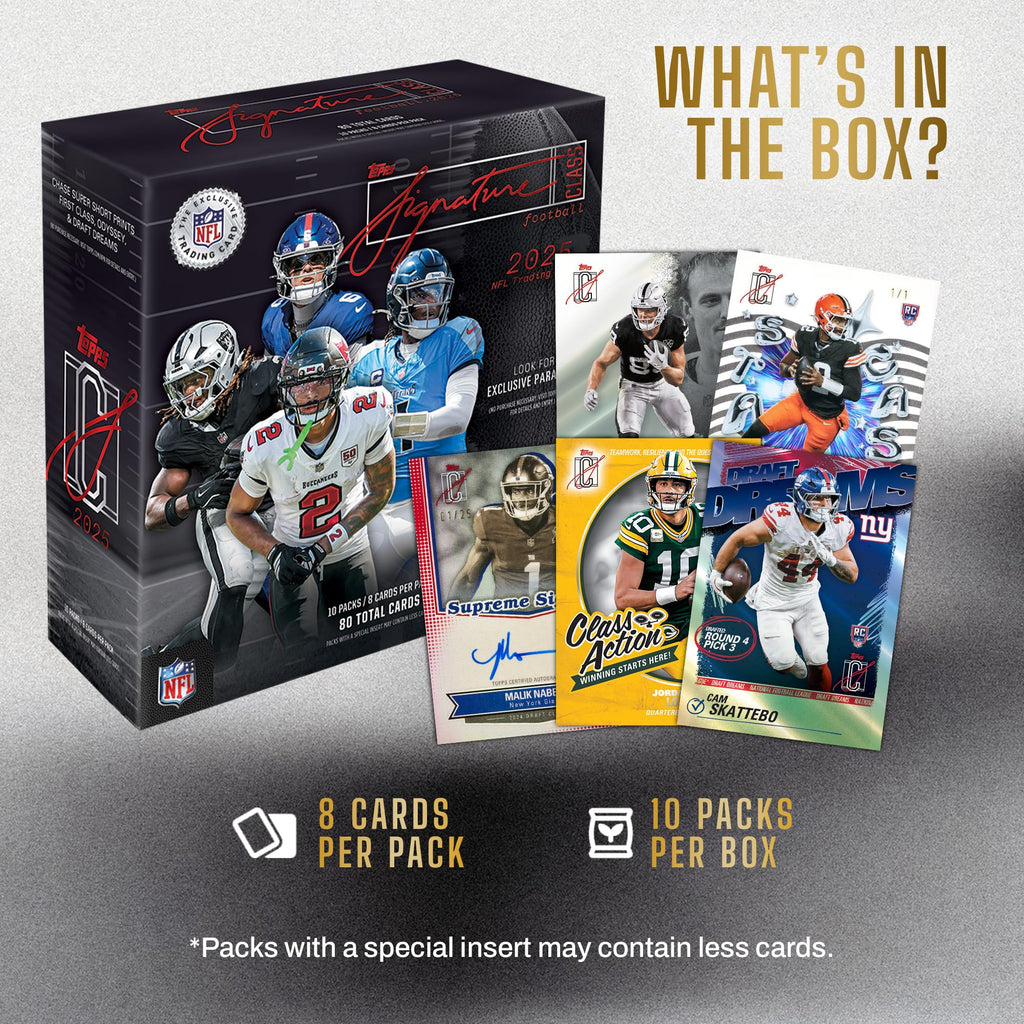 2025 NFL Signature Class Football Mega Box A438573